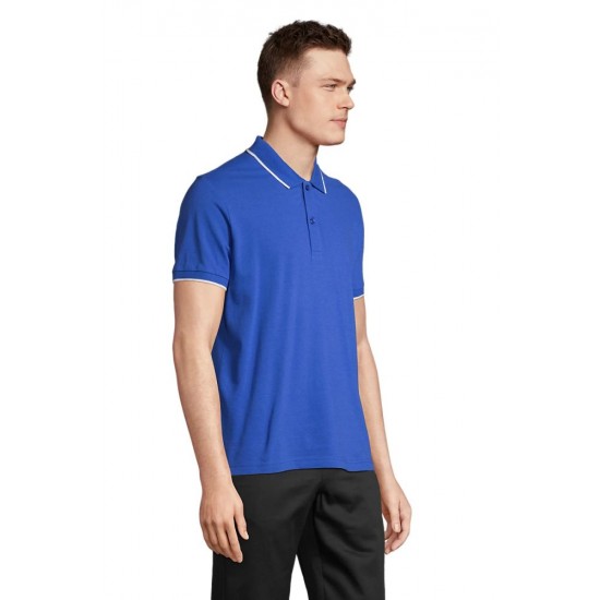 Поло SOL’S Palermo синій/білий - 04769913S