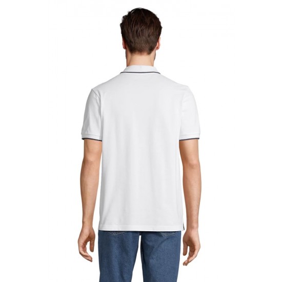 Поло SOL’S Palermo білий/кобальт - 04769989S