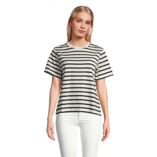 Футболка жіноча SOL'S Legend пастельний/темно-синій - 04776537XL