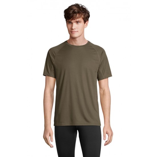Футболка спортивна чоловіча SOL'S Vortex армійський - 04787269XS