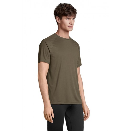 Футболка спортивна чоловіча SOL'S Vortex армійський - 04787269XS
