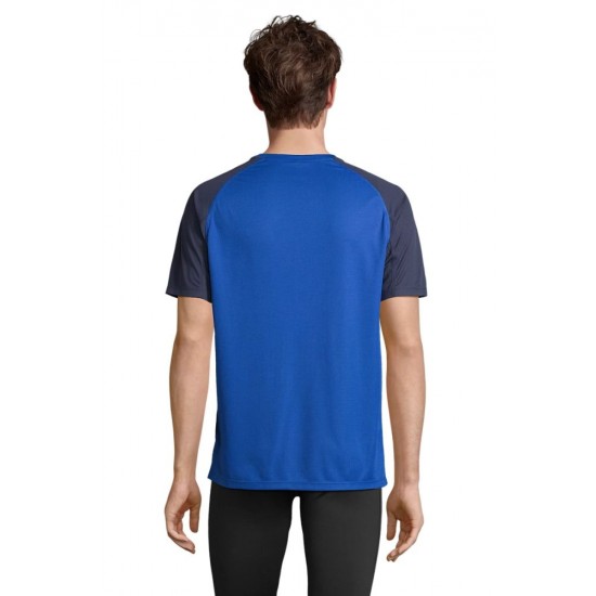 Футболка спортивна чоловіча SOL'S Vortex яскраво-синій/темно-синій - 04787534L