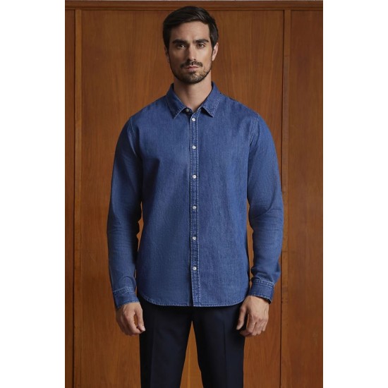 Сорочка чоловіча NeoBlu Bennett вінтажний блакитний - 04796599S Сорочка чоловіча NeoBlu Bennett вінтажний блакитний - 04796599S