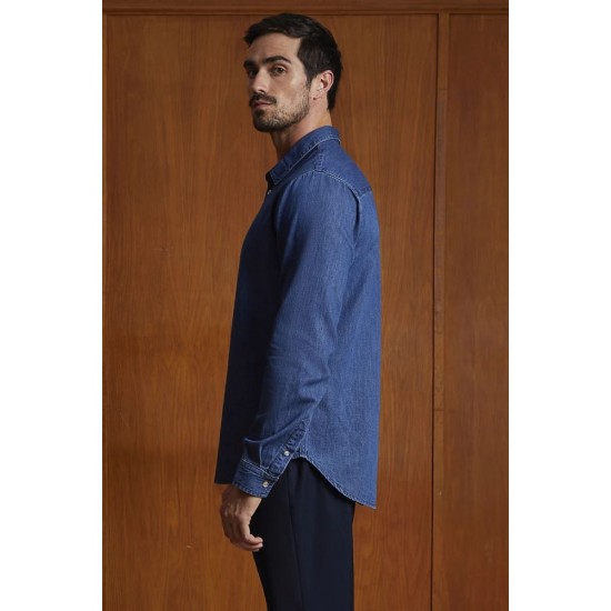 Сорочка чоловіча NeoBlu Bennett вінтажний блакитний - 04796599S Сорочка чоловіча NeoBlu Bennett вінтажний блакитний - 04796599S