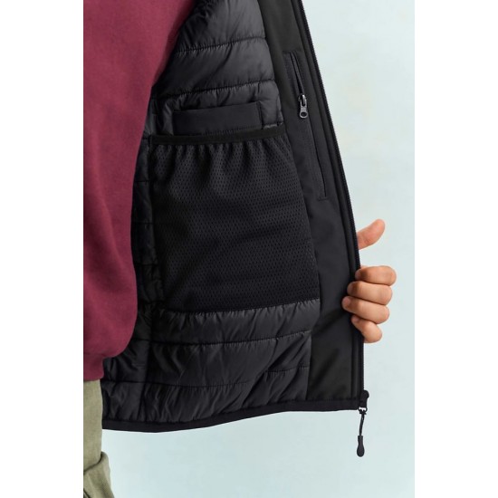 Жилет софтшел SOL’S Falcon Padded BW чорний - 04809312XXL