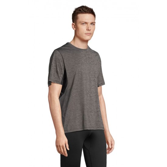 Футболка спортивна SOL’S Storm графіт/чорний - 04810313L