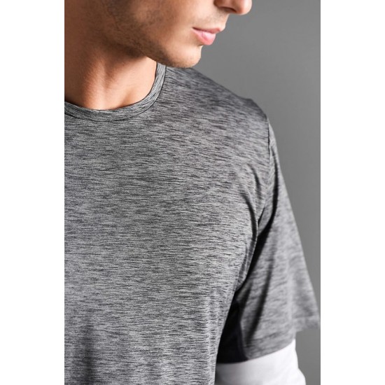 Футболка спортивна SOL’S Storm графіт/чорний - 04810313L