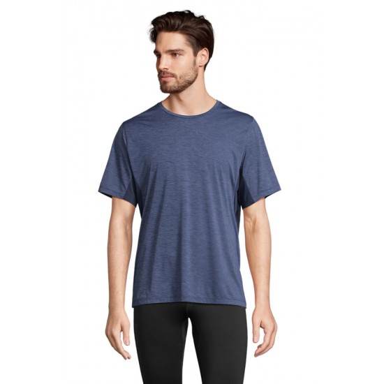 Футболка спортивна SOL’S Storm кобальт меланж/кобальт - 04810541L