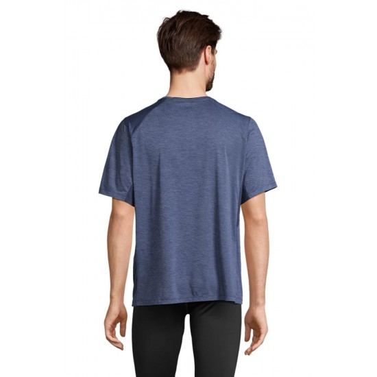 Футболка спортивна SOL’S Storm кобальт меланж/кобальт - 04810541L