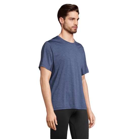 Футболка спортивна SOL’S Storm кобальт меланж/кобальт - 04810541L