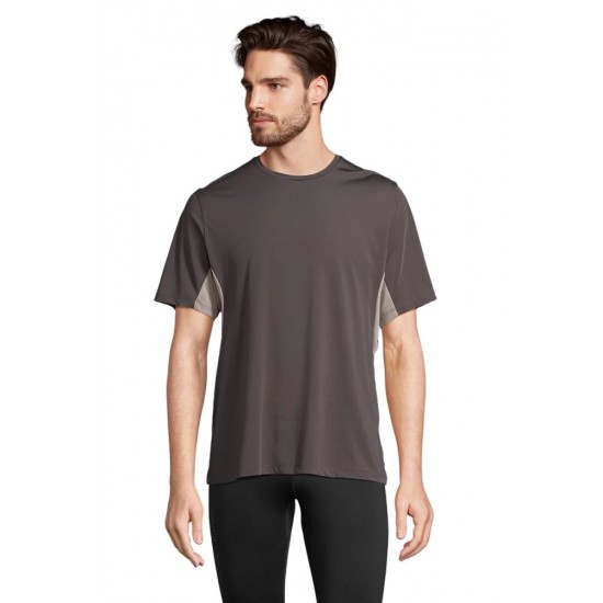 Футболка спортивна SOL’S Storm темно-сірий/світло-сірий - 04810911L