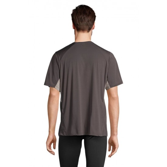 Футболка спортивна SOL’S Storm темно-сірий/світло-сірий - 04810911L