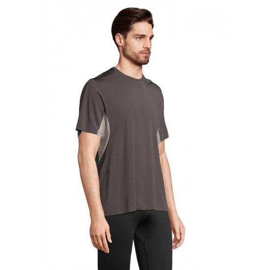 Футболка спортивна SOL’S Storm темно-сірий/світло-сірий - 04810911L