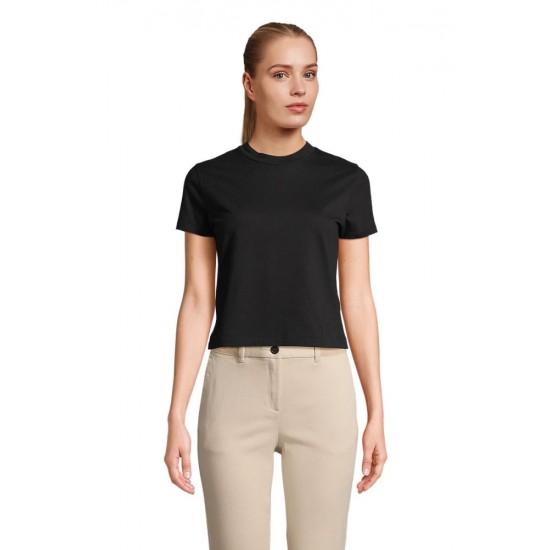 Футболка жіноча SOL’S Lilia насичений чорний - 04811309M