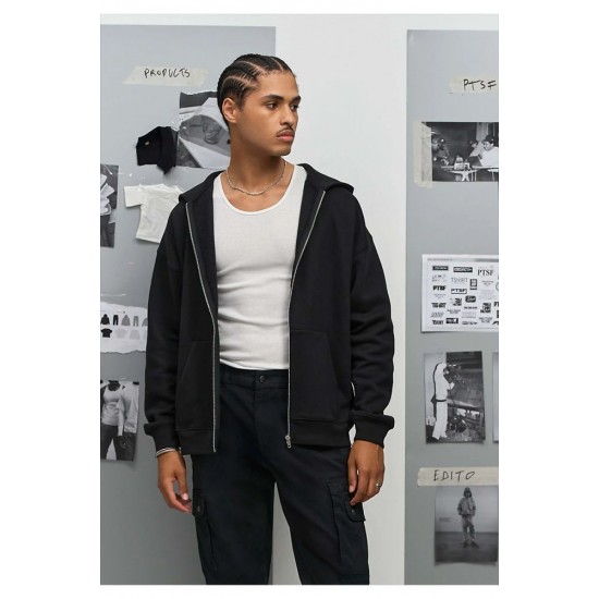 Худі на блискавці SOL’S Jelo чорний - 04818312L