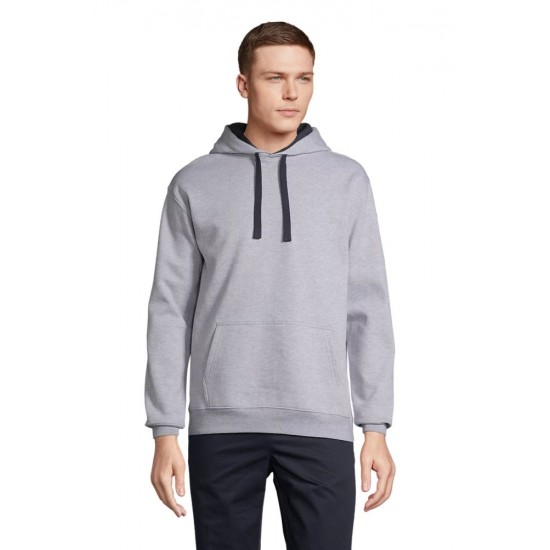 Худі SOL’S Cameron сірий меланж/кобальт - 04853520S