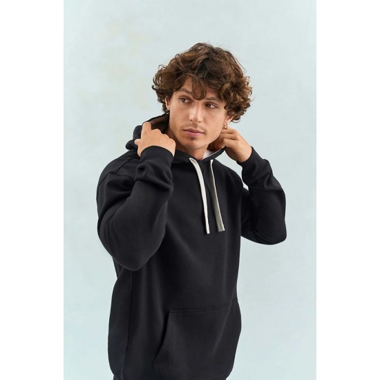 Худі SOL’S Cameron чорний/сірий меланж - 04853970S