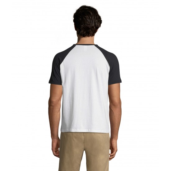 Футболка SOL'S Funky білий/темно-синій - 11190904S Футболка SOL'S Funky білий/темно-синій - 11190904S