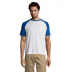 Футболка SOL'S Funky білий/синій - 11190907S