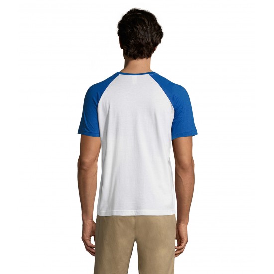 Футболка SOL'S Funky білий/синій - 111909073XL