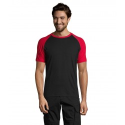 Футболка SOL'S Funky чорний/червоний - 111909173XL