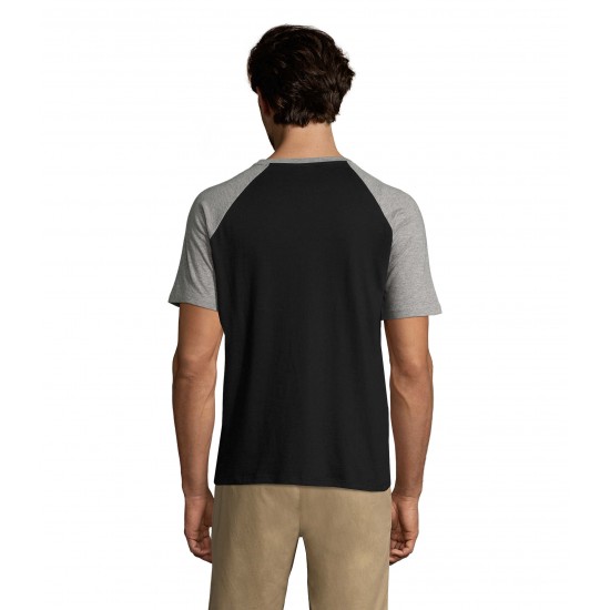 Футболка SOL'S Funky чорний/сірий меланж - 111909703XL Футболка SOL'S Funky чорний/сірий меланж - 111909703XL