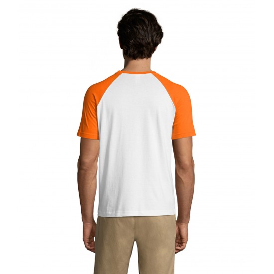 Футболка SOL'S Funky білий/помаранчевий - 11190981M Футболка SOL'S Funky білий/помаранчевий - 11190981M