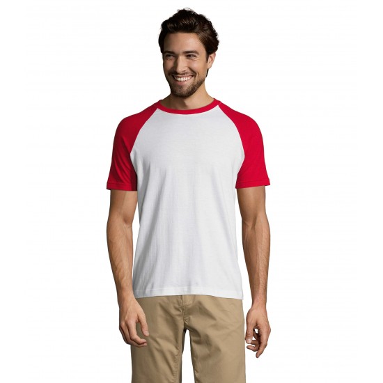 Футболка SOL'S Funky білий/червоний - 111909873XL Футболка SOL'S Funky білий/червоний - 111909873XL