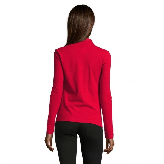 Лонгслів поло SOL'S Podium червоний - 11317145M