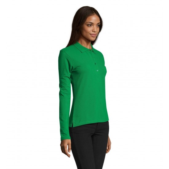 Лонгслів поло SOL'S Podium яскраво-зелений - 11317272L