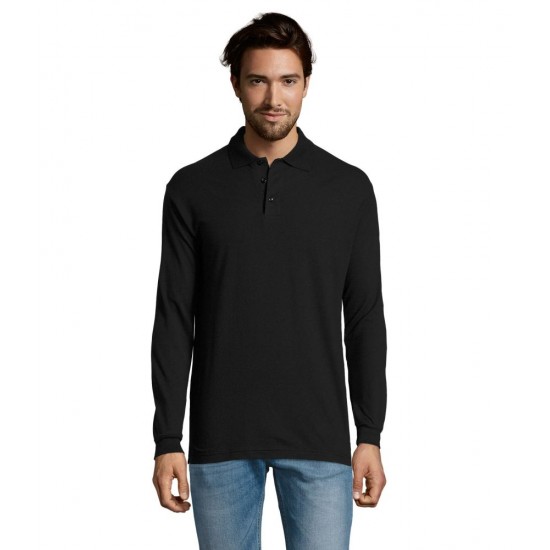 Лонгслів поло SOL'S Star чорний - 11328312S