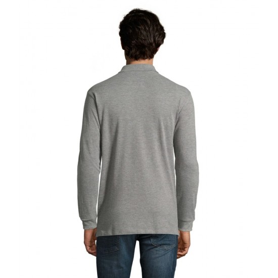 Лонгслів поло SOL'S Star сірий меланж - 11328360L