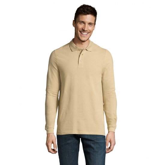 Лонгслів поло SOL'S Winter II пісочний - 11353115M