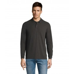 Лонгслів поло SOL'S Winter II вугільний меланж - 11353348M