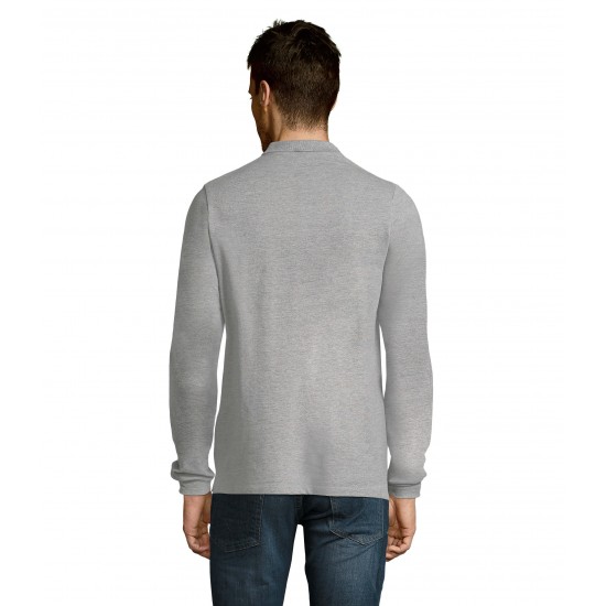 Лонгслів поло SOL'S Winter II сірий меланж - 11353360L