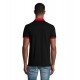 Футболка поло SOL'S Prince чорний/червоний - 11369917XL