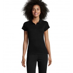 Футболка поло жіноча SOL'S Prescott насичений чорний - 11376309XXL