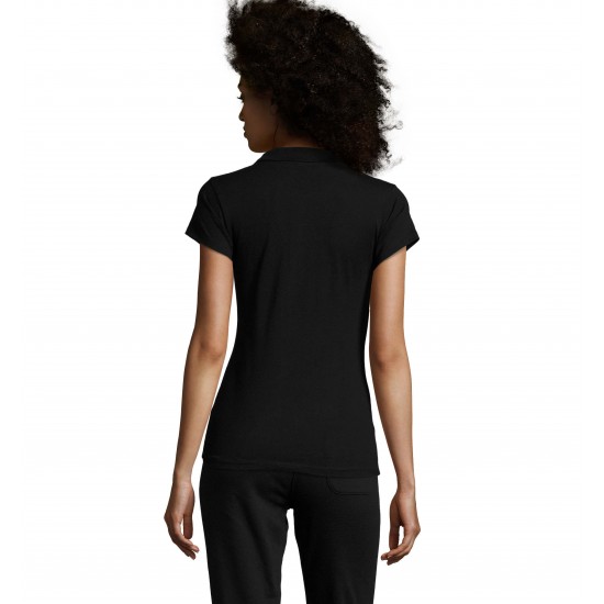 Футболка поло жіноча SOL'S Prescott насичений чорний - 11376309M