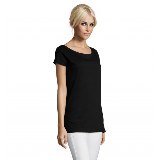 Футболка SOL'S Marylin насичений чорний - 11398309L