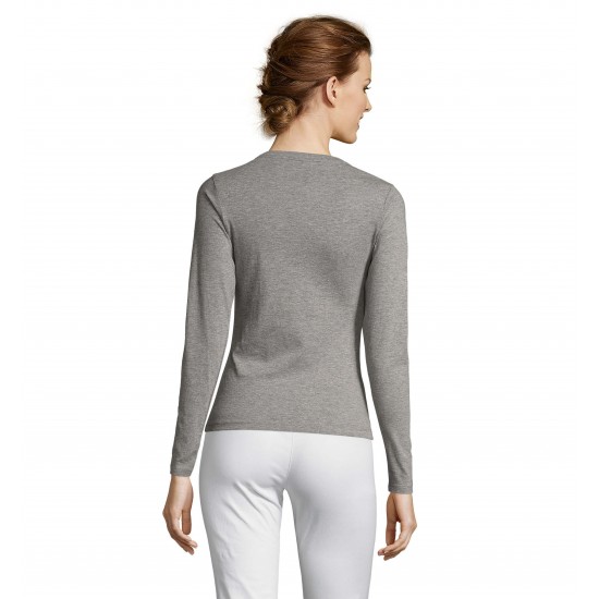 Лонгслів жіночий SOL'S Majestic сірий меланж - 11425350L