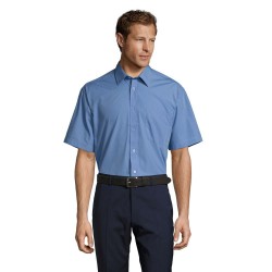 Сорочка чоловіча SOL'S Bristol Short Sleeve середньо-синій - 16050230L Сорочка чоловіча SOL'S Bristol Short Sleeve середньо-синій - 16050230L