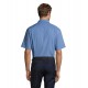 Сорочка чоловіча SOL'S Bristol Short Sleeve середньо-синій - 16050230L