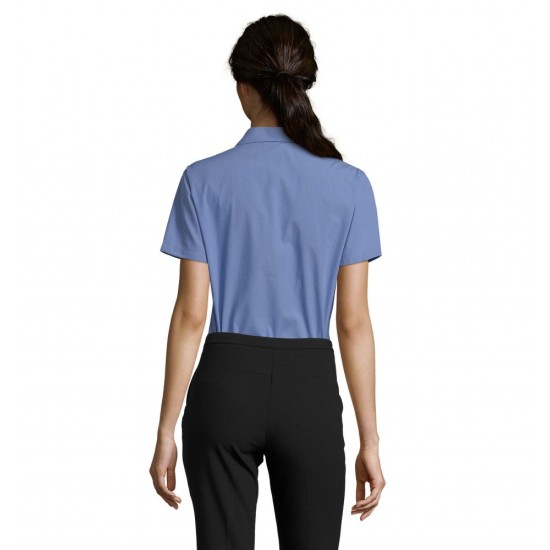 Сорочка жіноча SOL'S Escape Short Sleeve середньо-синій - 16070230M