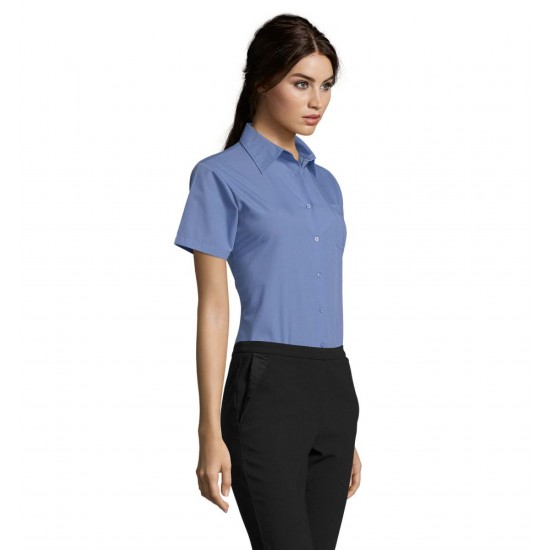 Сорочка жіноча SOL'S Escape Short Sleeve середньо-синій - 16070230M