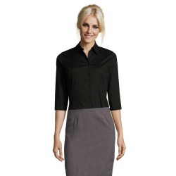 Сорочка жіноча SOL'S Effect 3/4 Sleeve чорний - 170103123XL Сорочка жіноча SOL'S Effect 3/4 Sleeve чорний - 170103123XL