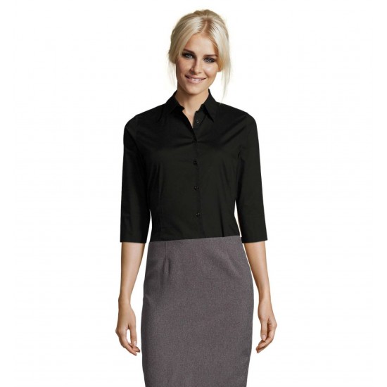 Сорочка жіноча SOL'S Effect 3/4 Sleeve чорний - 170103123XL