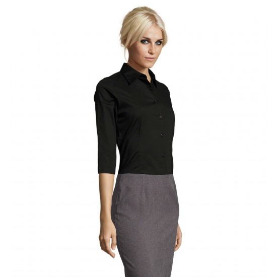 Сорочка жіноча SOL'S Effect 3/4 Sleeve чорний - 170103123XL
