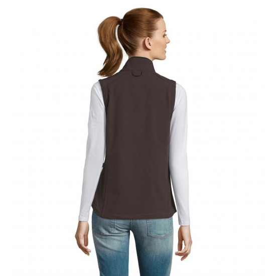Жилет софтшел жіночий SOL'S Rallye темно-шоколадний - 46801394S