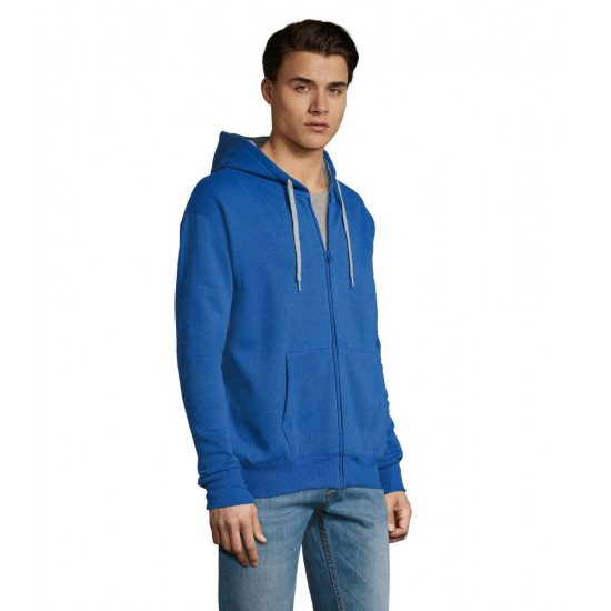Худі на блискавці чоловіче SOL'S Soul яскраво-синій - 46900241L