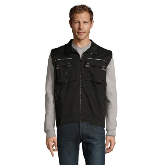 Жилет робочий SOL'S Zenith Pro чорний - 80500312XL